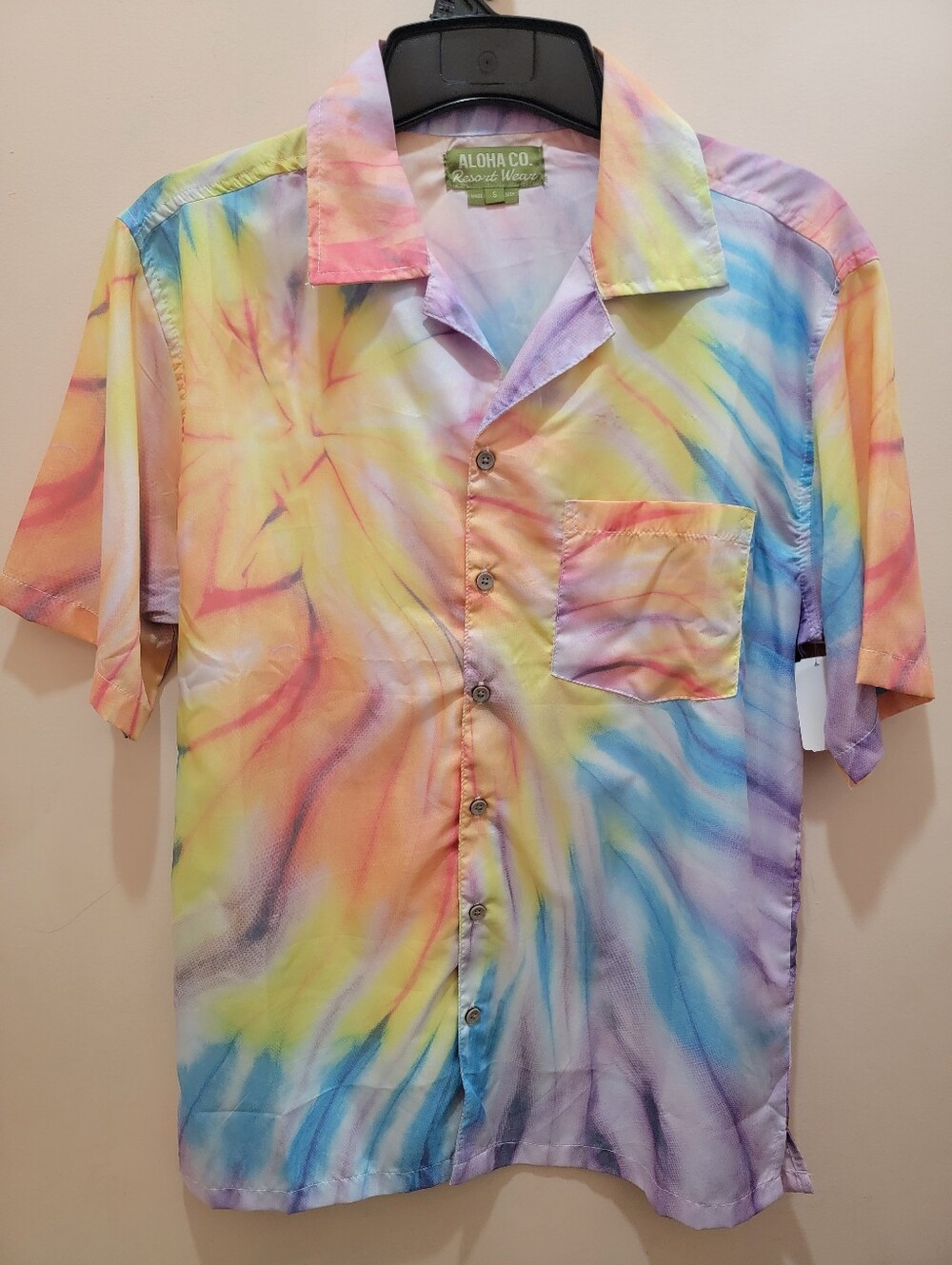 Unisex Multicolor Tie-Dye Short Sleeve Shirt